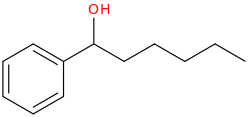 1-phenylhexan-1-ol molecular structure