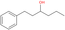 1-phenylhexan-3-ol molecular structure