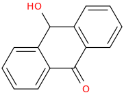 10-hydroxyanthrone molecular structure
