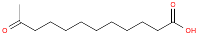 11-OXODODECANOICACID molecular structure