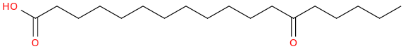 13-OXOOCTADECANOIC ACID molecular structure