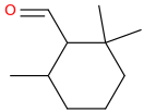 2,2,6-trimethylcyclohexanecarbaldehyde molecular structure
