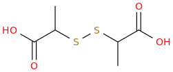 2,2'-Dithiodipropionic Acid molecular structure
