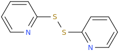 2,2'-dithiodipyridine molecular structure