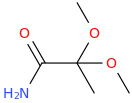 2,2-DIMETHOXYPROPIONAMIDE molecular structure