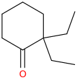 2,2-Diethylcyclohexanone molecular structure