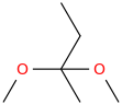 2,2-Dimethoxybutane molecular structure