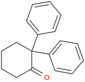 2,2-Diphenylcyclohexanone molecular structure