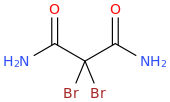 2,2-dibromomalonamide molecular structure