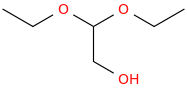 2,2-diethoxyethanol molecular structure