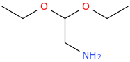 2,2-diethoxyethylamine molecular structure