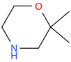 2,2-dimethylmorpholine molecular structure