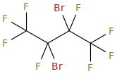 2,3-DIBROMOOCTAFLUOROBUTANE molecular structure