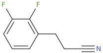 2,3-DIFLUOROBENZENEPROPANENITRILE molecular structure