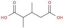 2,3-DIMETHYLGLUTARIC ACID molecular structure