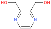 2,3-Pyrazinedimethanol molecular structure