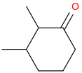 2,3-dimethylcyclohexan-1-one molecular structure