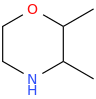 2,3-dimethylmorpholine molecular structure