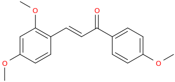 2,4,4'-trimethoxychalcone molecular structure