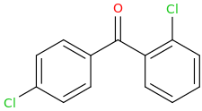 2,4'-dichlorobenzophenone molecular structure