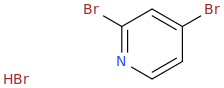 2,4-DIBROMOPYRIDINE HYDROBROMIDE molecular structure