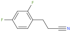 2,4-DIFLUOROBENZENEPROPANENITRILE molecular structure