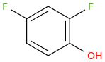 2,4-difluorophenol molecular structure
