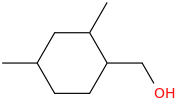 2,4-dimethylcyclohexanemethanol molecular structure