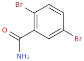 2,5-DIBROMOBENZAMIDE molecular structure