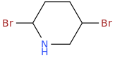 2,5-DIBROMOPIPERIDINE molecular structure