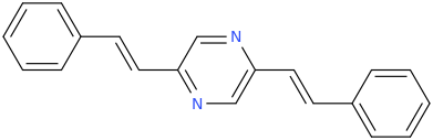 2,5-DISTYRYLPYRAZINE molecular structure
