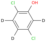 2,5-Dichlorophenol--d3 molecular structure