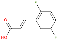 2,5-difluorocinnamicacid molecular structure