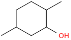 2,5-dimethylcyclohexan-1-ol molecular structure