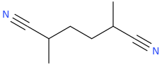 2,5-dimethylhexanedinitrile molecular structure