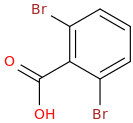 2,6-DIBROMOBENZOIC ACID molecular structure