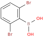 2,6-DIBROMOPHENYLBORONIC ACID molecular structure