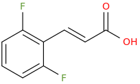 2,6-DIFLUOROCINNAMIC ACID molecular structure