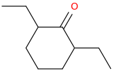 2,6-Diethylcyclohexanone molecular structure