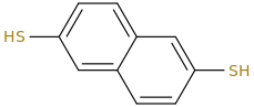 2,6-NAPHTHALENEDITHIOL molecular structure