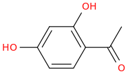 2',4'-dihydroxyacetophenone molecular structure