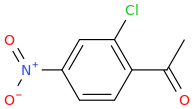 2'-Chloro-4'-nitroacetophenone molecular structure