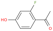 2'-Fluoro-4'-hydroxyacetophenone molecular structure