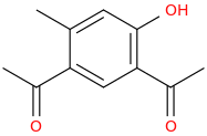 2'-Hydroxy-4'-methyl-5'-acetylacetophenone molecular structure