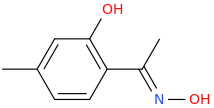 2'-Hydroxy-4'-methylacetophenone oxime molecular structure