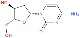 2'-deoxycytidine molecular structure