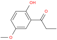 2'-hydroxy-5'-methoxypropiophenone molecular structure
