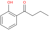 2'-hydroxybutyrophenone molecular structure