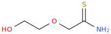 2-(2-hydroxyethoxy)ethanethioamide molecular structure
