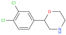 2-(3,4-dichlorophenyl)morpholine molecular structure